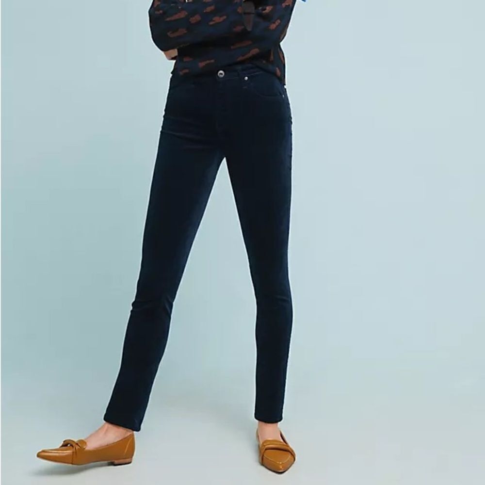 AG ‘The Mid-Rise Stevie’ Slim Straight Jeans - Black